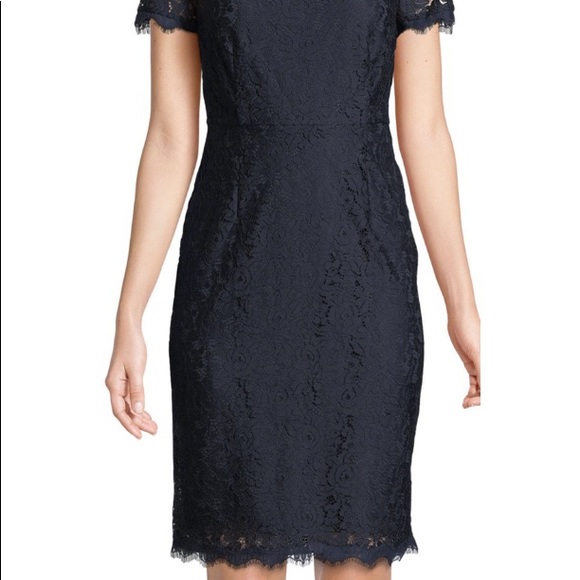 Diane Von Furstenberg Ainsley Blue Lace Dress - Picture 4 of 13